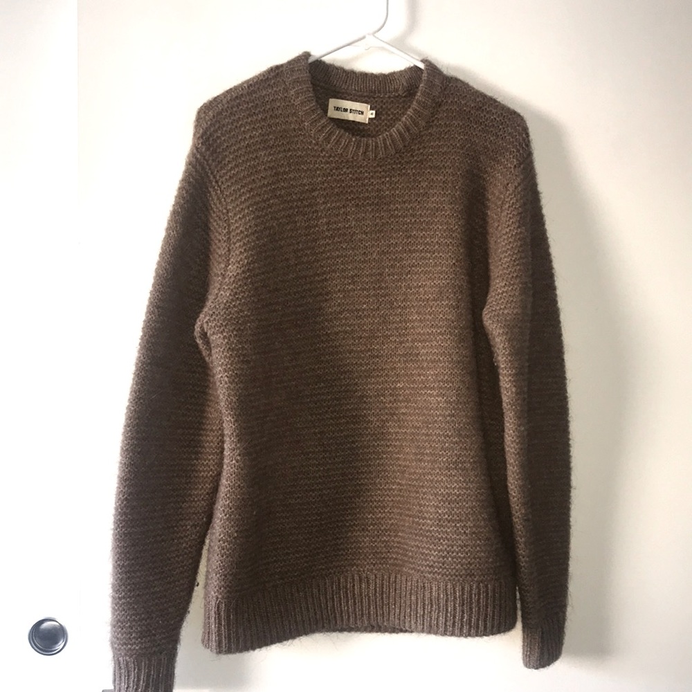 Taylor Stitch Warm Brown Crewneck Sweater